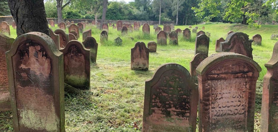 Blick auf den jüdischen Friedhof